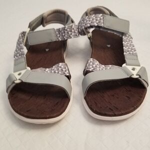 Merrell Size 7 Woven Back Strap Sandals  High Rise Grey
